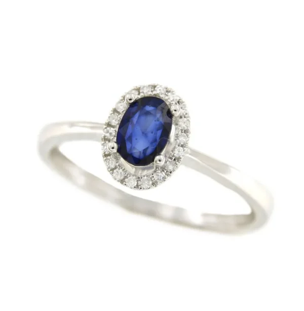 Roman Joyero Anillos<Anillo SERPIL en oro blanco con brillantes y esmeralda, rubí o zafiro