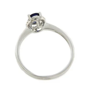 Roman Joyero Anillos<Anillo SERPIL en oro blanco con brillantes y esmeralda, rubí o zafiro