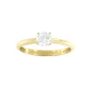 Roman Joyero Anillos<Anillo solitario EDIF en oro blanco o amarillo con circonita