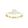 Roman Joyero Anillos<Anillo solitario KOREL en oro amarillo o blanco con circonita
