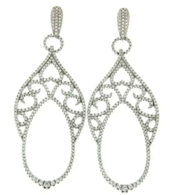 Roman Joyero Pendientes<ANTON, pendientes largos de plata para fiestas