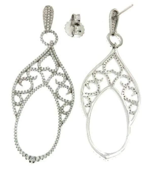 Roman Joyero Pendientes<ANTON, pendientes largos de plata para fiestas