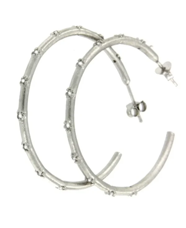 Roman Joyero Pendientes<APENINOS, pendientes de plata de ley rodiada con circonitas.