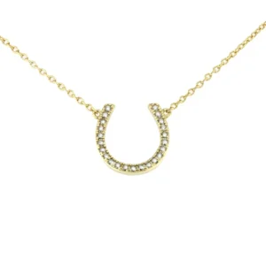 Roman Joyero Cadenas Y Gargantillas<ARCANGEL, cadena de plata dorada con herradura