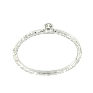 Roman Joyero Anillos<ARDISIA, anillo de plata con circonita.