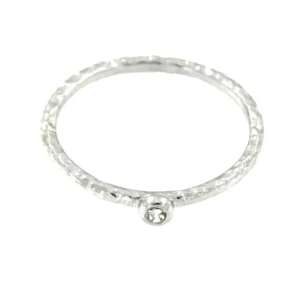 Roman Joyero Anillos<ARDISIA, anillo de plata con circonita.