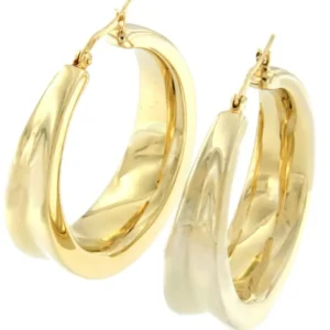 Roman Joyero Pendientes<Argollas CHEVERY en plata o chapada en oro