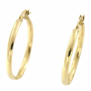 Roman Joyero Pendientes<Argollas oro amarillo FIKRET huecas en 18 kilates muy ligeras