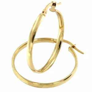 Roman Joyero Pendientes<Argollas oro amarillo FIKRET huecas en 18 kilates muy ligeras