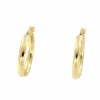 Roman Joyero Pendientes<Argollas oro amarillo MERT huecas en 18 kilates muy ligeras