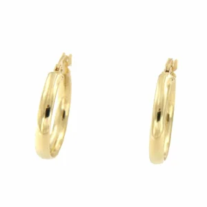 Roman Joyero Pendientes<Argollas oro amarillo MERT huecas en 18 kilates muy ligeras