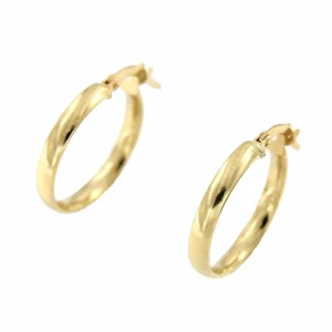 Roman Joyero Pendientes<Argollas oro amarillo MERT huecas en 18 kilates muy ligeras
