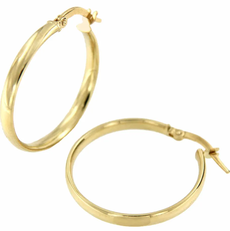 argollas_oro_amarillo_saf_4.webp Roman Joyero Pendientes<Argollas oro amarillo SAFIR huecas en 18 kilates muy ligeras