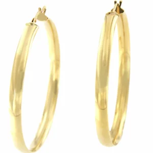Roman Joyero Pendientes<Argollas oro amarillo TUVAL huecas en 18 kilates muy ligeras