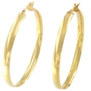 Roman Joyero Pendientes<Argollas oro amarillo TUVAL huecas en 18 kilates muy ligeras
