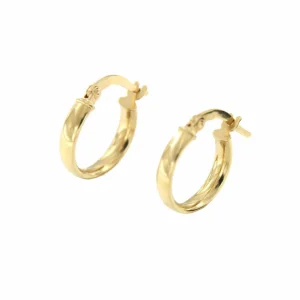 Roman Joyero Pendientes<Argollas oro amarillo YAKUT huecas en 18 kilates muy ligeras