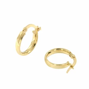 Roman Joyero Pendientes<Argollas oro amarillo YAKUT huecas en 18 kilates muy ligeras