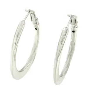 Roman Joyero Pendientes<Argollas TRUDEAU en plata o chapada en oro