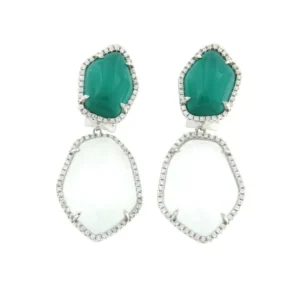 Roman Joyero Pendientes<ARTYON, pendientes de plata con piedras y circonitas