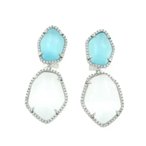 Roman Joyero Pendientes<ARTYON, pendientes de plata con piedras y circonitas