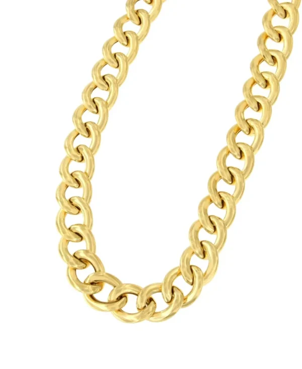 Roman Joyero Cadenas Y Gargantillas<ARZACHENA gargantilla plata 1ª ley bañada oro eslabones barbados