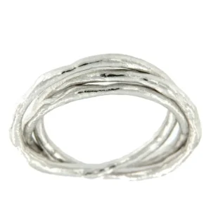 Roman Joyero Anillos<ASTIPALEA, anillo de plata de ley rodiada.