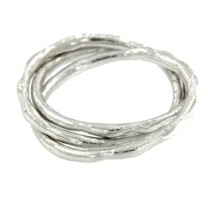 Roman Joyero Anillos<ASTIPALEA, anillo de plata de ley rodiada.
