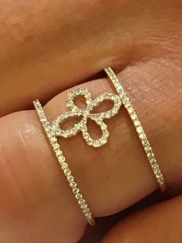 Roman Joyero Anillos<AVATAR, anillo de oro blanco con diamantes