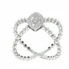 Roman Joyero Anillos<BAMBOLA, anillo de oro blanco con diamantes