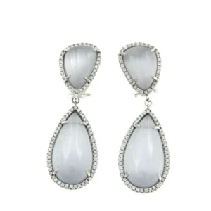 Roman Joyero Pendientes<BARAN, pendientes de plata con piedras y circonitas
