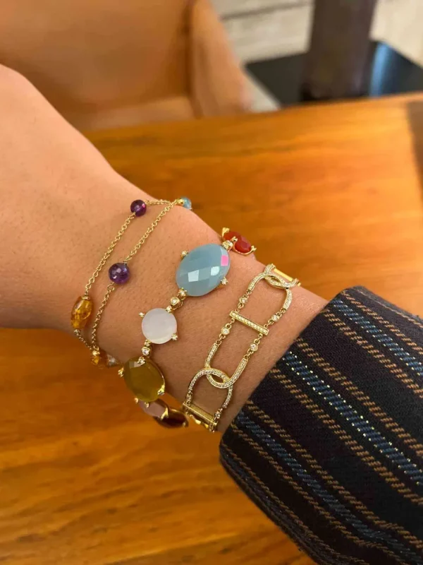 Roman Joyero Pulseras<BIZANGORRI, pulsera de oro y diamantes