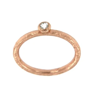Roman Joyero Anillos<BOJ, anillo de plata rosada con circonita.