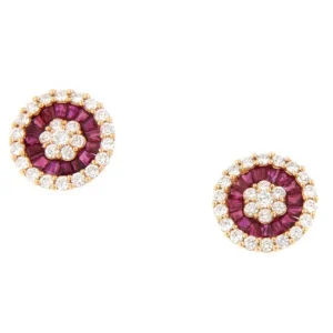 Roman Joyero Pendientes<BRAKE pendientes oro blanco brillantes y taipes de zafiros