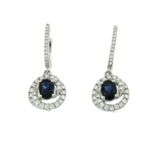 Roman Joyero Pendientes<BRIEF, pendientes desmontables de brillantes y zafiros