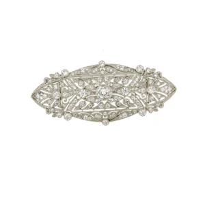 Roman Joyero Broches<Broche ALCE art deco en plata de ley 925 con circonitas
