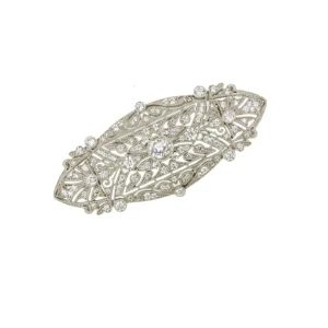 Roman Joyero Broches<Broche ALCE art deco en plata de ley 925 con circonitas