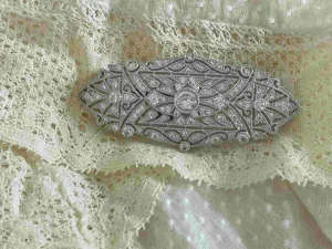 Roman Joyero Broches<Broche ALCE art deco en plata de ley 925 con circonitas