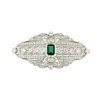 Roman Joyero Broches<Broche BLEDO tipo art deco en plata 925 ml con circonitas con centro