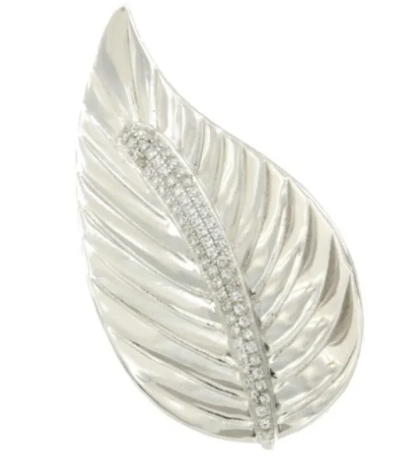 Roman Joyero Broches<Broche de plata BUTMIR con circonitas