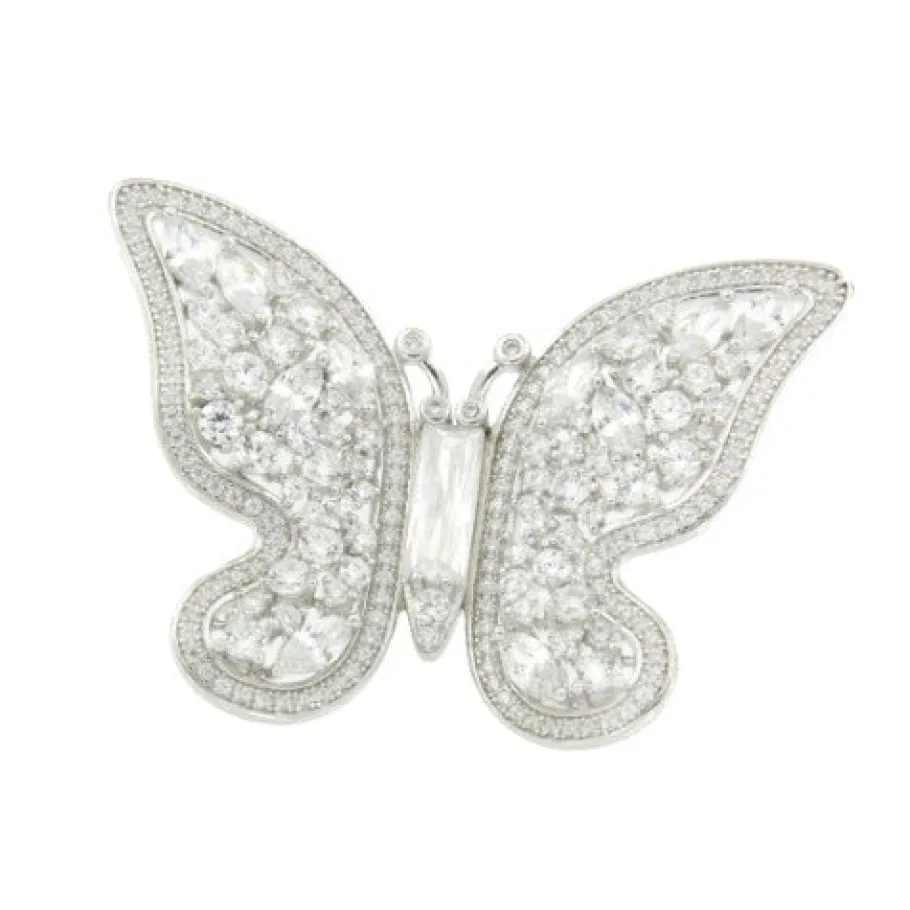 broche_de_plata_butterfly_0.webp Roman Joyero Broches<Broche de plata BUTTERFLY con circonitas