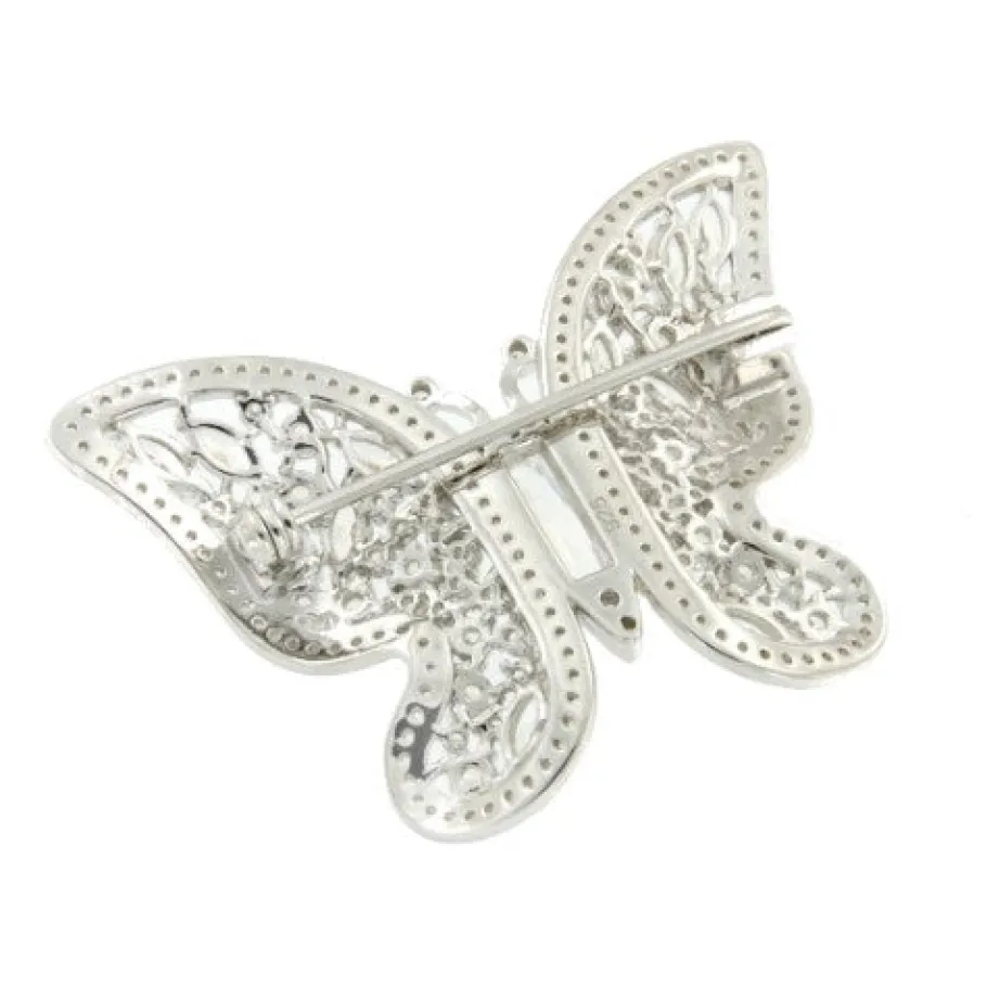 broche_de_plata_butterfly_3.webp Roman Joyero Broches<Broche de plata BUTTERFLY con circonitas