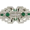 Roman Joyero Broches | Pendientes<Broche EMBLEMA desmontable en pendientes en plata 925 y circonitas.