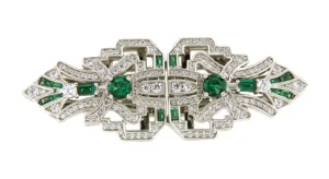 Roman Joyero Broches | Pendientes<Broche EMBLEMA desmontable en pendientes en plata 925 y circonitas.