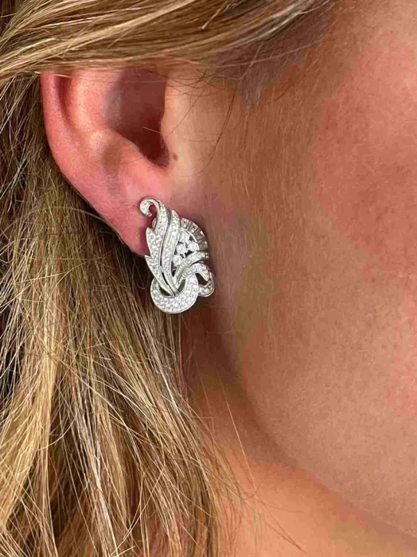 Roman Joyero Broches | Pendientes<Broche FRESNO desmontables en pendientes plata 925 y circonitas
