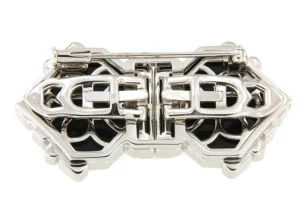Roman Joyero Broches | Pendientes<Broche HERALDICO desmontable en pendientes en plata 925 y circonitas