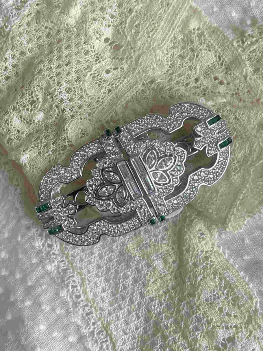 broche_lipan_desmontable__3.webp Roman Joyero Broches | Pendientes<Broche LIPAN desmontable en pendientes en plata 925 y circonitas