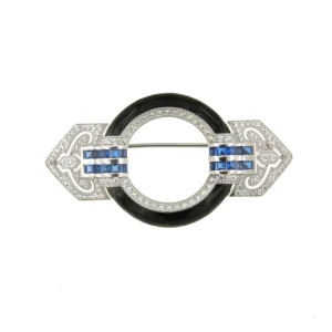 Roman Joyero Broches<Broche MAPACHE plata de 925 ml con circonitas esmalte y piedras