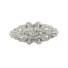 Roman Joyero Broches | Pendientes<Broche pendientes RENO desmontable en plata de 925 ml con circonitas