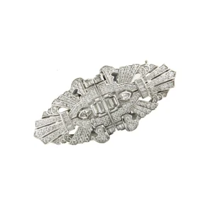 Roman Joyero Broches | Pendientes<Broche pendientes RENO desmontable en plata de 925 ml con circonitas