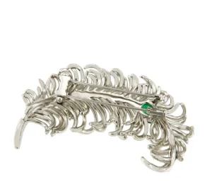 Roman Joyero Broches<Broche TASMANIA maravilloso de plata 925 ml con circonitas esmeraldas